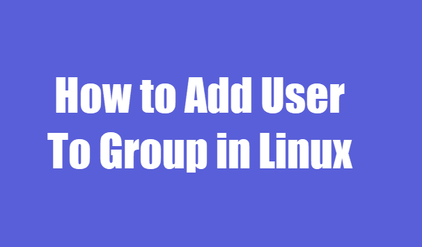 add user to group linux 1