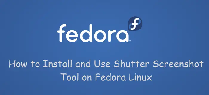 install shutter tool fedora1