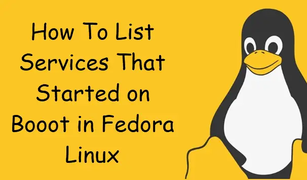 list services that started on boot1